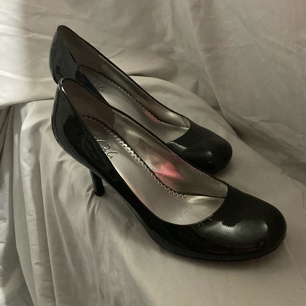 BCBG Glossy Black Heels
